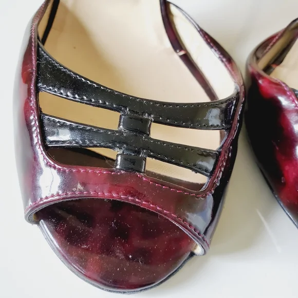 Jimmy Choo Dark Burgundy and Black Formal Shoes